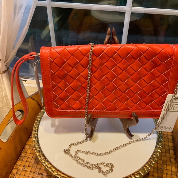 Lovely Burnt Orange Urban Expressions Kaili Woven Purse NWT - Picture 2 of 10